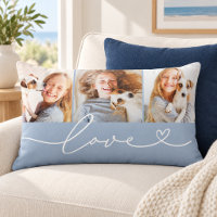 Chambray Blue Love Heart Script 3 Photo