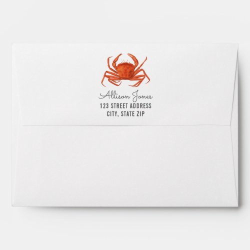 Chambray Crab Envelope