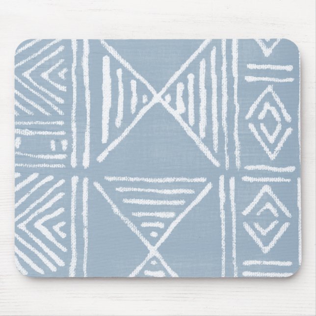 Chambray Mud Cloth Mouse Pad (Front)