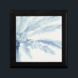Chambray Palms II Keepsake Box<br><div class="desc">Floral</div>