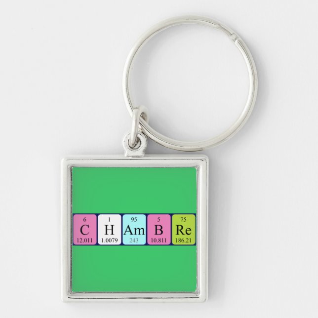 Chambre periodic table keyring (Front)