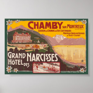 Chamby sur Montreux Vintage Poster ca. 1910s