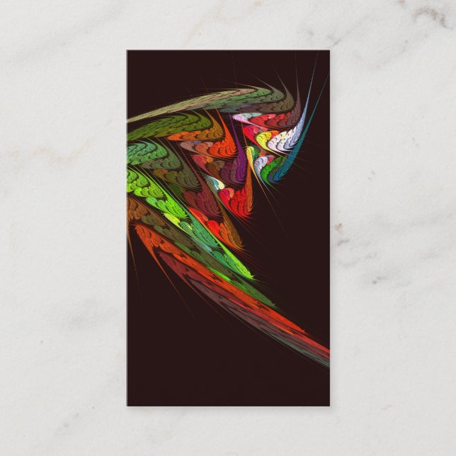 Chameleon Abstract Art Business Card (Front)