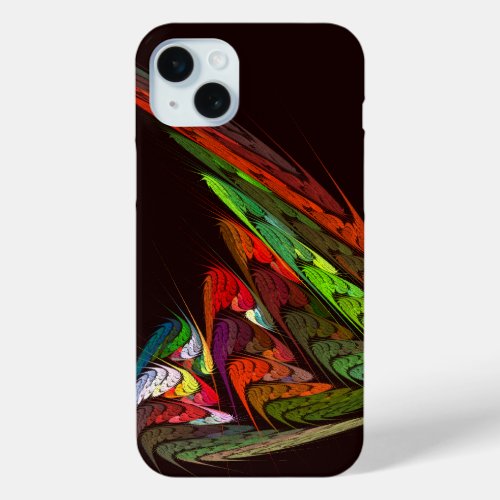 Chameleon Abstract Art iPhone 15 Plus Case