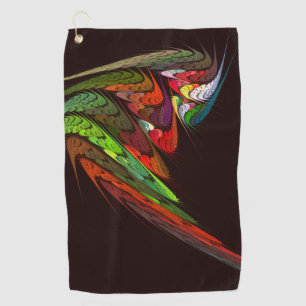 Chameleon Abstract Art Golf Towel