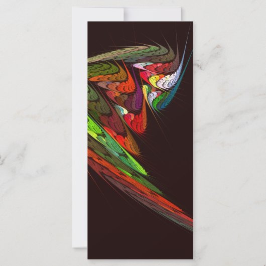 Chameleon Abstract Art Rack Card (Back)