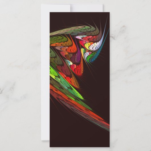 Chameleon Abstract Art Rack Card (Front)