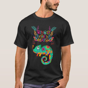 Chameleon Animal Cinco De Mayo 2022 Fiesta Tee