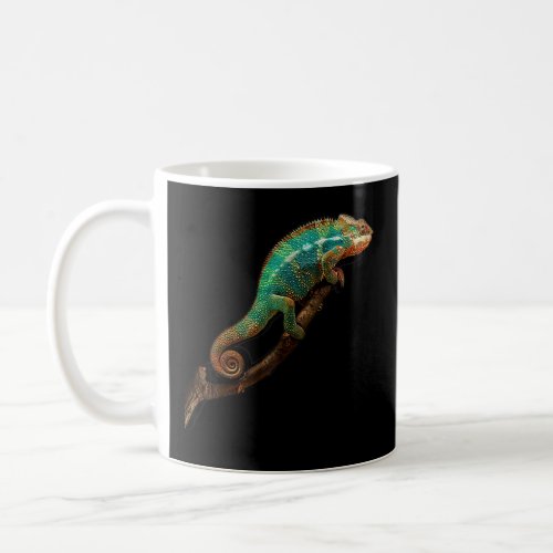 Chameleon Animal Reptiles Natural Cool Tree Branch Coffee Mug