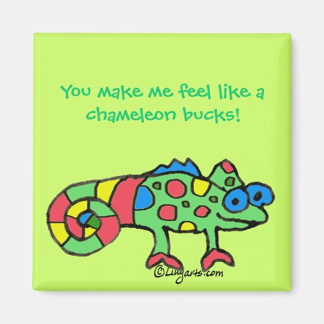 Chameleon Bucks Magnet (Front)