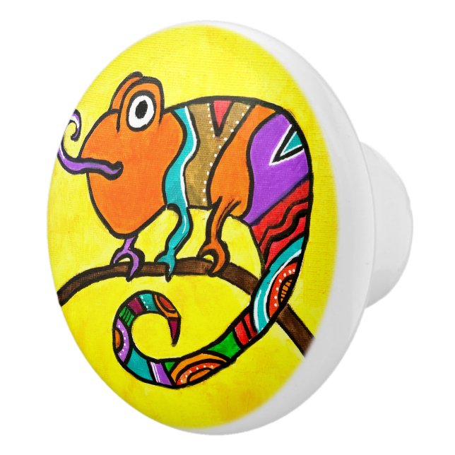 Chameleon Ceramic Knob (Right)