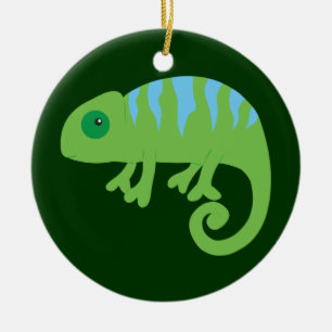 Chameleon Ceramic Ornament