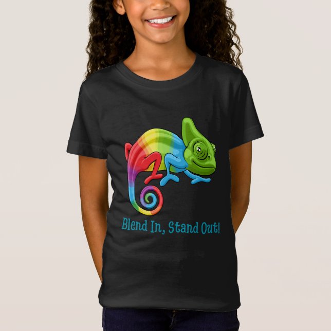 Chameleon Changing Colors T-Shirt (Front)