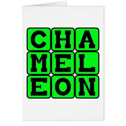 Chameleon, Color-Changing Lizard Cards (Front)