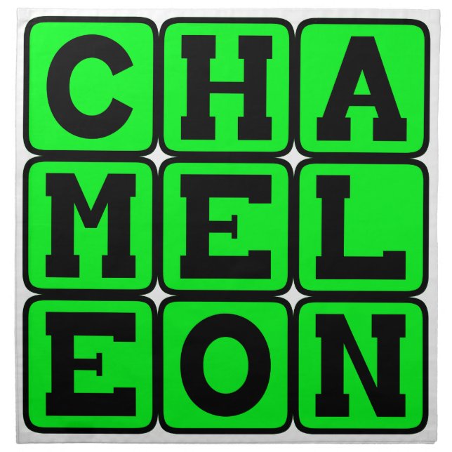 Chameleon, Color-Changing Lizard Napkin (Front)