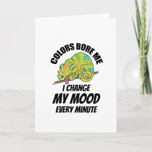 Chameleon - Colors Are Boring Card (Front)