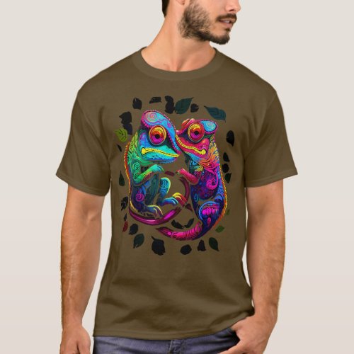 Chameleon Couple Valentine T_Shirt