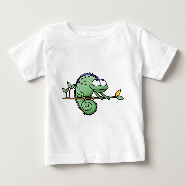 Chameleon Cute Funny  Baby T-Shirt (Front)