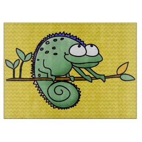 Chameleon Cute Funny  Cutting Board