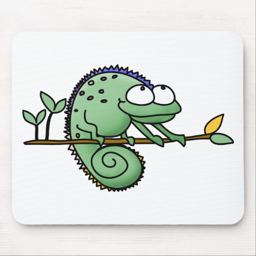 Chameleon Cute Funny  Mouse Pad