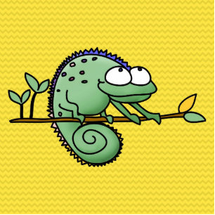 Chameleon Cute Funny  Statuette
