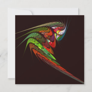 Chameleon Fractal Abstract Art in Vibrant Motion