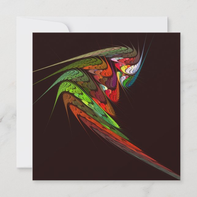 Chameleon Fractal Abstract Art in Vibrant Motion (Front)