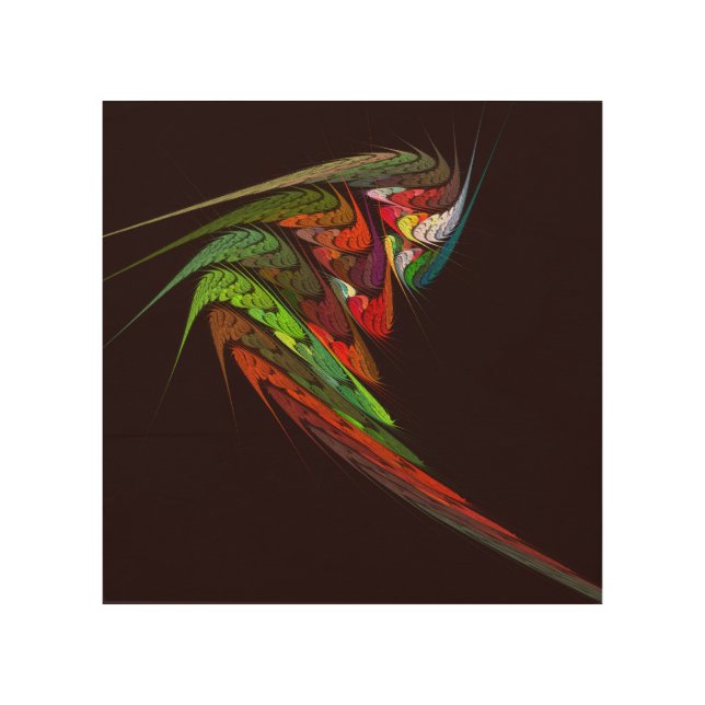Chameleon Fractal Abstract Art in Vibrant Motion (Front)