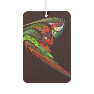Chameleon Fractal Abstract Art in Vibrant Motion Air Freshener