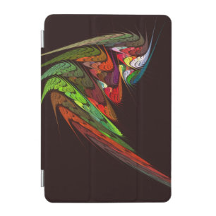 Chameleon Fractal Abstract Art in Vibrant Motion iPad Mini Cover
