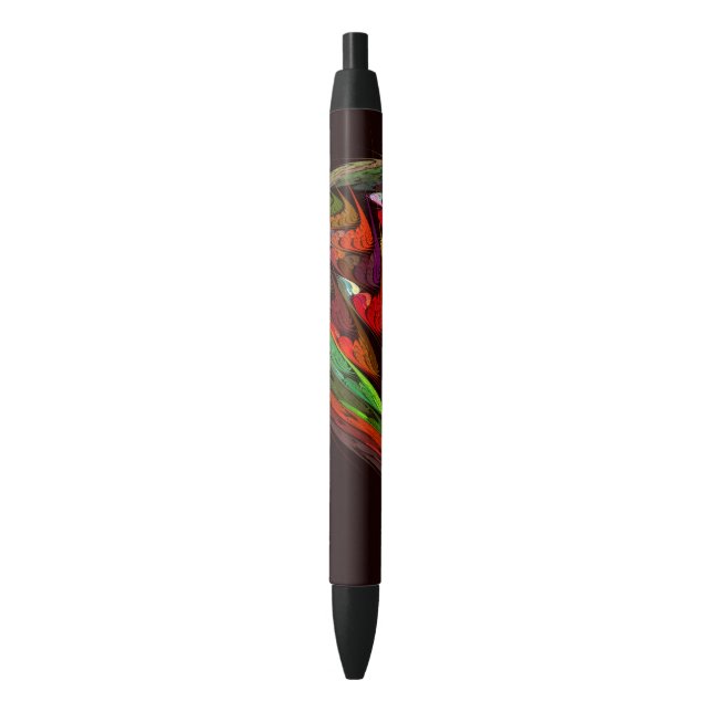 Chameleon Fractal Abstract Art in Vibrant Motion Pen (Front Vertical)