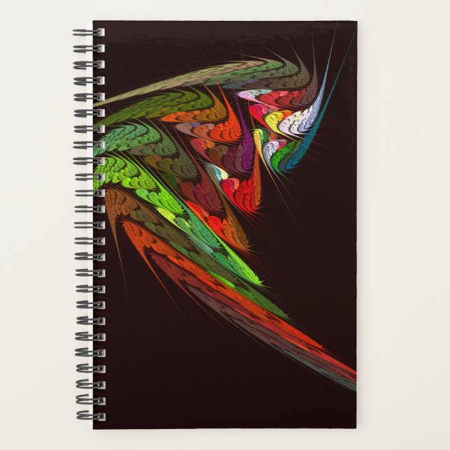 Chameleon Fractal Abstract Art in Vibrant Motion Planner (Front)