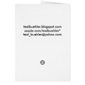 Chameleon Greeting Card (Back)