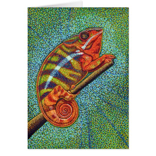 Chameleon Greeting Card (Front)