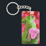 Chameleon Heart (Luv U) Keychain<br><div class="desc">I get lost in your eyes! | Avanti,  the Global Humor Brand™ has been entertaining the world with its Feel Good Funny greeting cards for over 40 years. Our characters live life to the fullest and celebrate the humor in everyday life.</div>