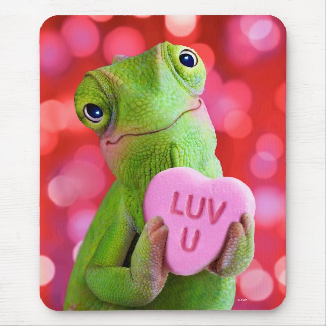 Chameleon Heart (Luv U) Mouse Pad (Front)