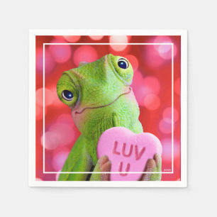 Chameleon Heart (Luv U) Napkins