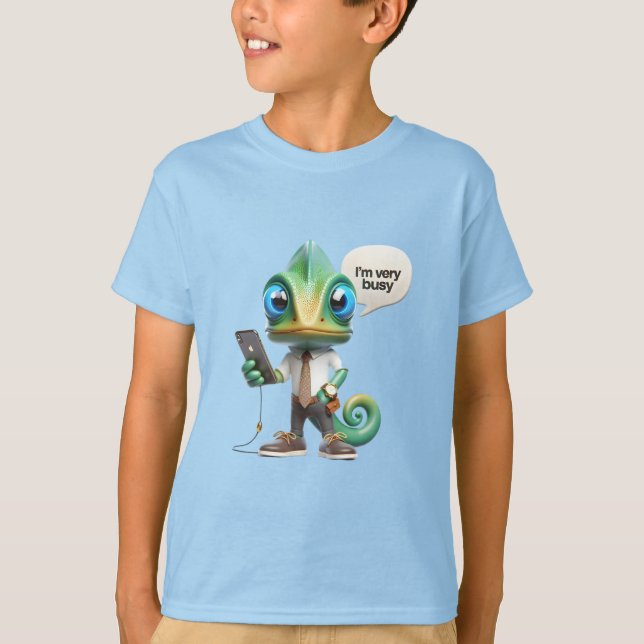 Chameleon in a Tie T-Shirt (Front)