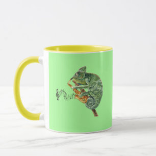 Chameleon Jazz Saxophone Mug