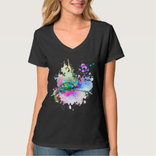 Chameleon Lizard Rainbow Heart Love Glasses Sungla T-Shirt