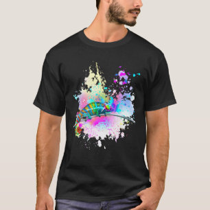 Chameleon Lizard Rainbow Heart Love Glasses Sungla T-Shirt