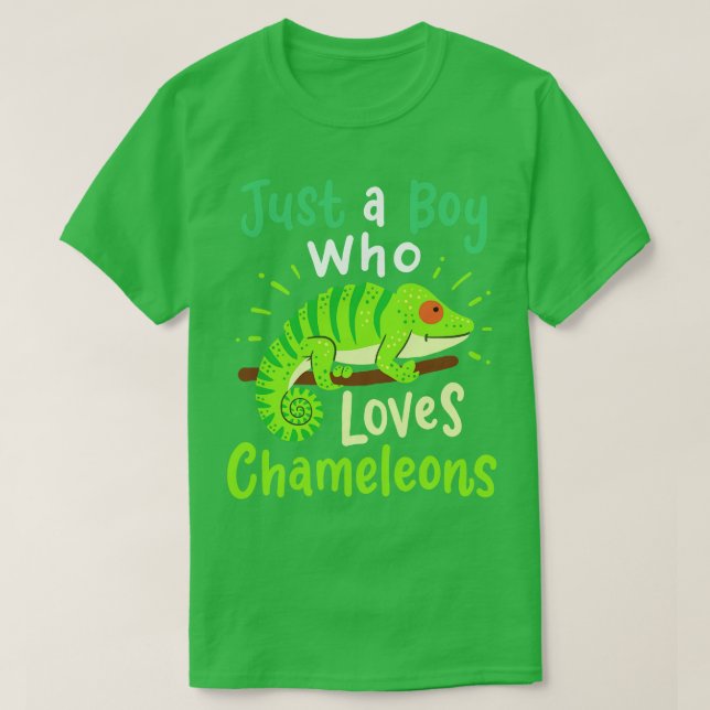 Chameleon Lizard Reptile Chameleon Lover T-Shirt (Design Front)