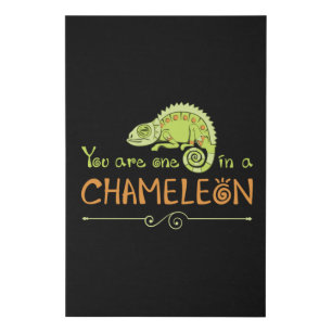 Chameleon Lizard Reptile Gecko Dragon Funny Gift Faux Canvas Print