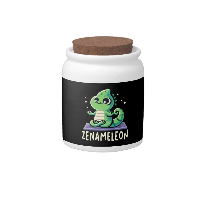Chameleon Lover Candy Jar (Front)