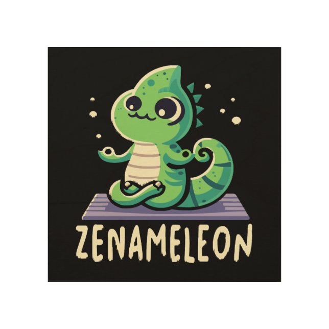 Chameleon Lover Wood Wall Art (Front)