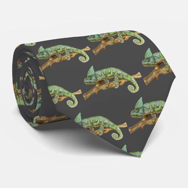 Chameleon Neck Tie (Rolled)