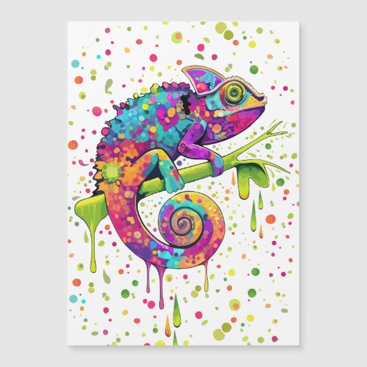 Chameleon Paint Stains Watercolor Style (Front)