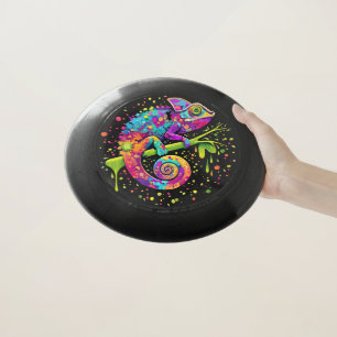Chameleon Paint Stains Watercolor Style Wham-O Frisbee