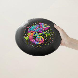 Chameleon Paint Stains Watercolor Style Wham-O Frisbee