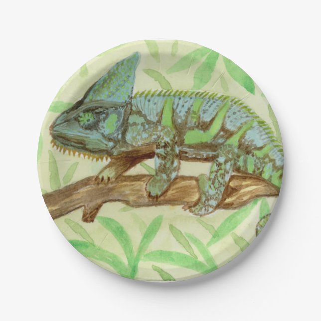 Chameleon Paper Plates (Front)